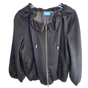 Simply Vera Women's Coat Small S Black Zipper Misses Size 4 6 Jacket